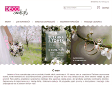 Tablet Screenshot of decocards.pl
